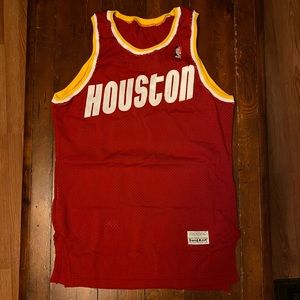 Authentic Sandknit Houston Rockets NBA Jersey Rare